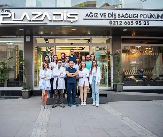 Reception area of Plaza Oral and Dental Health Clinic, Istanbul